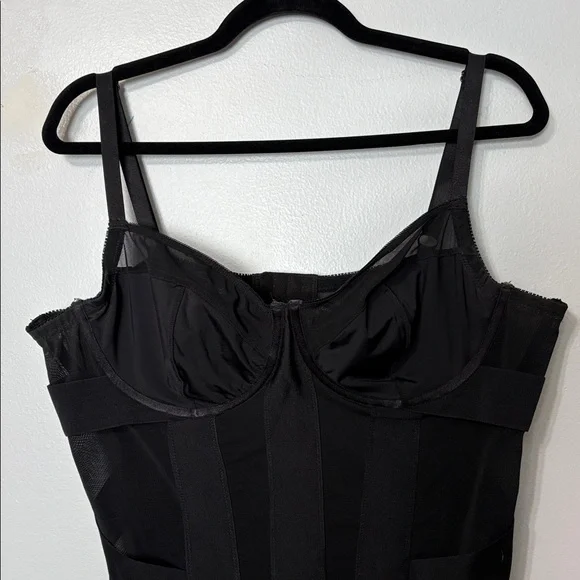 Torrid Curve Black Sheer Corset Bodysuit Lingerie Size 2 Plus - Picture 3 of 6